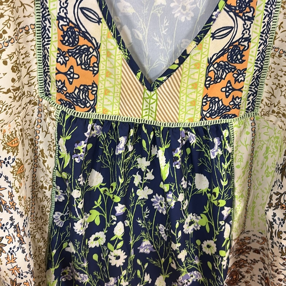 XL boho style patchwork top - Picture 3 of 3